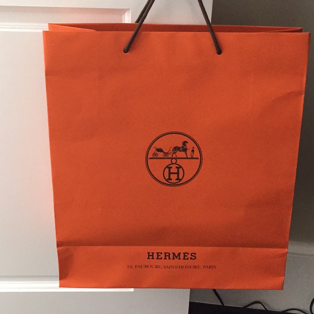 HERMES LARGE SHOPPING BAG.